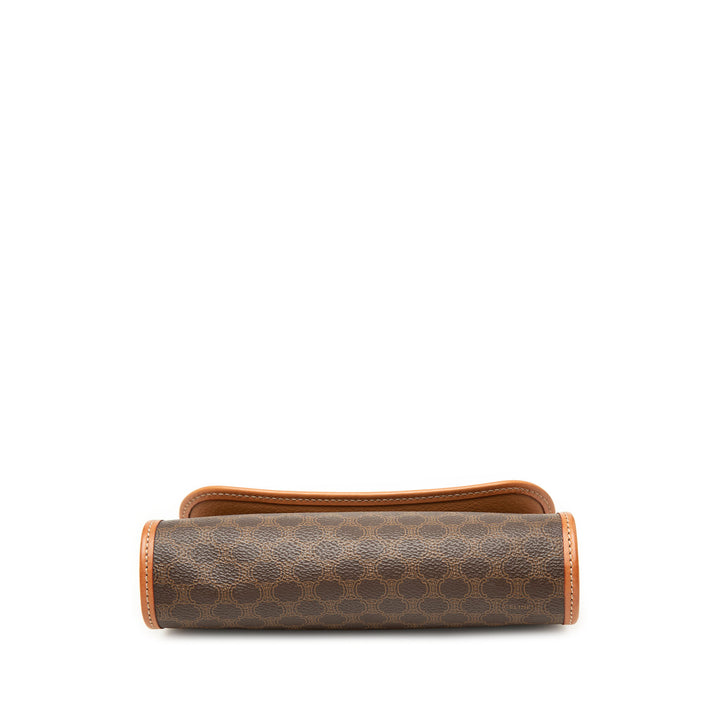 Celine Pochette Macadam Toile enduite Marron – vue 3 – GABY PARIS