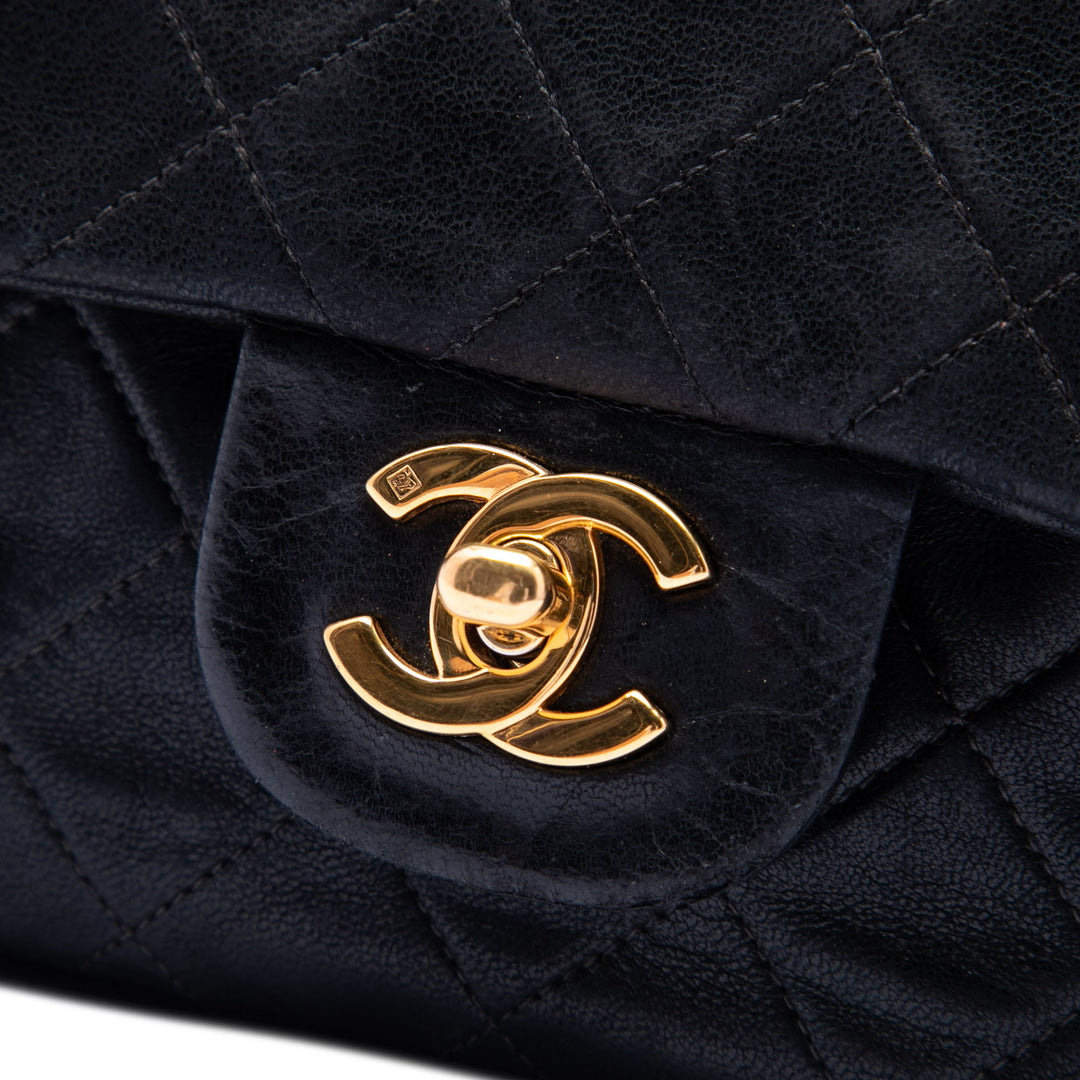 Chanel Small Classic Cuir d’agneau Double rabat