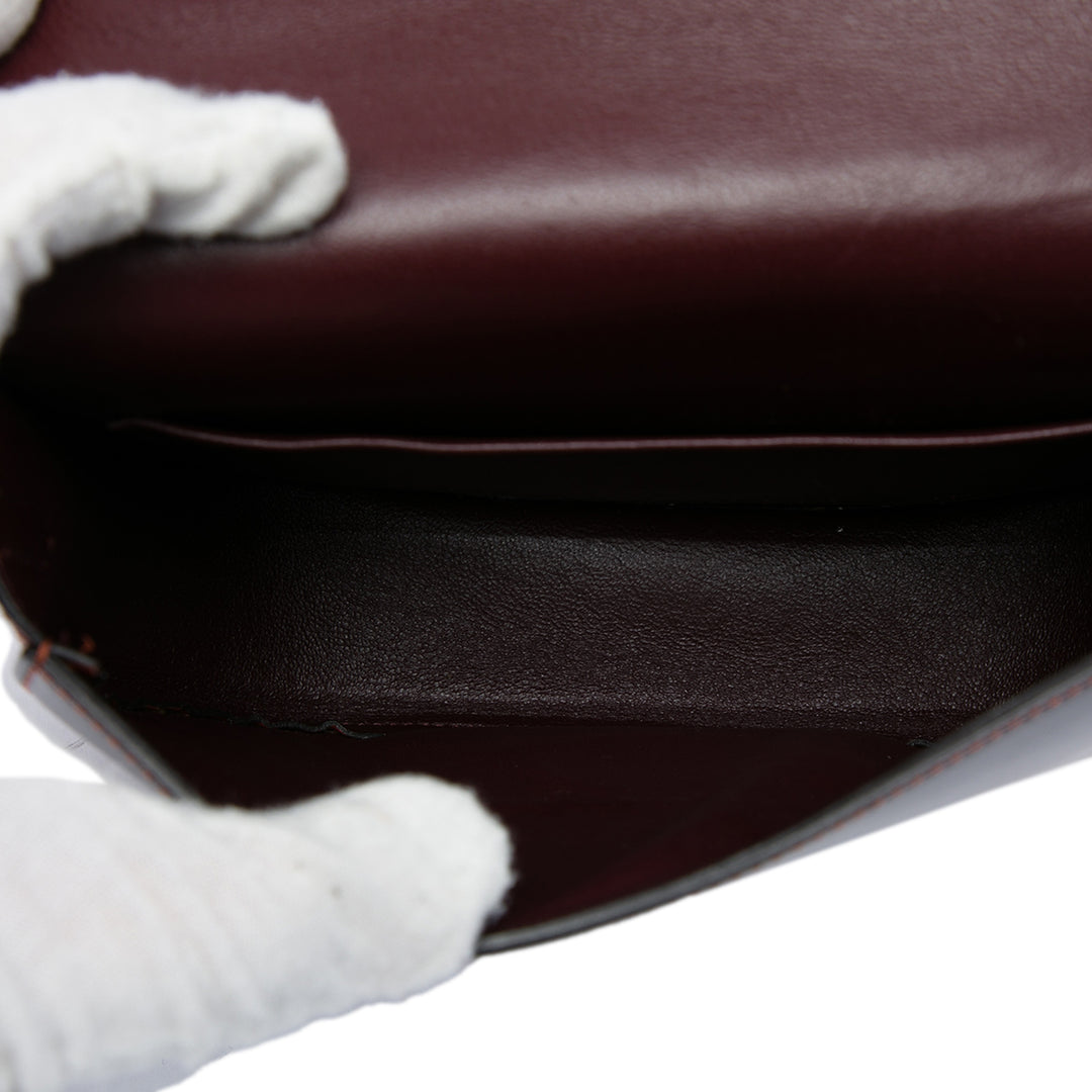 Bicolore Glacé Trotteur Sac Petit Cuir de veau Marron