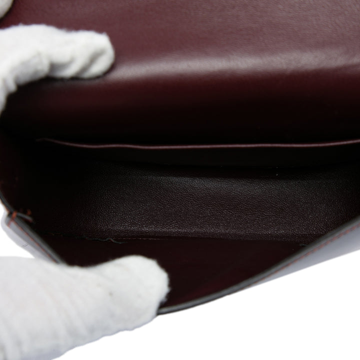 Bicolore Glacé Trotteur Sac Petit Cuir de veau Marron