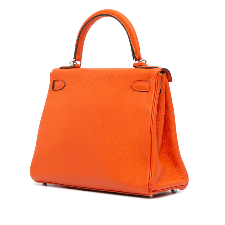Hermès Togo Kelly II Retourne 28 Orange – GABY PARIS Authentique