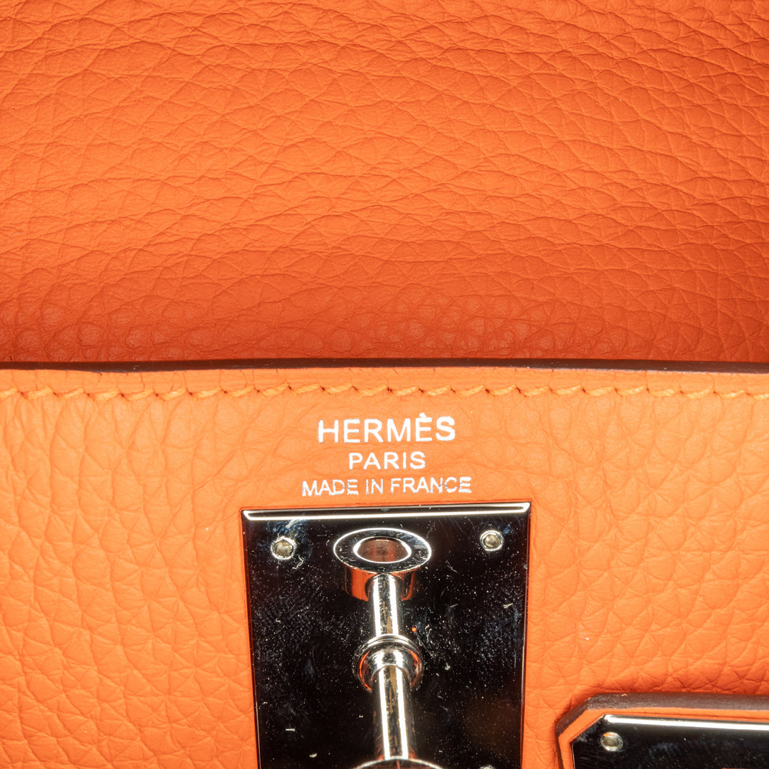 Hermès Togo Kelly II Retourne 28 Orange