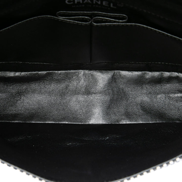 Classic Sequins Stripes Double rabat Moyen Noir