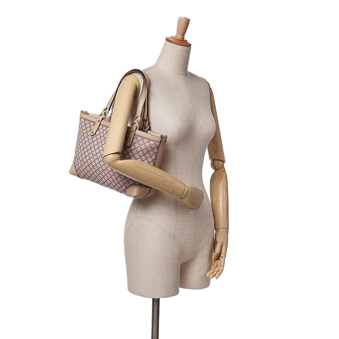 Diamante Canvas Craft Tote Brown - Gaby Paris