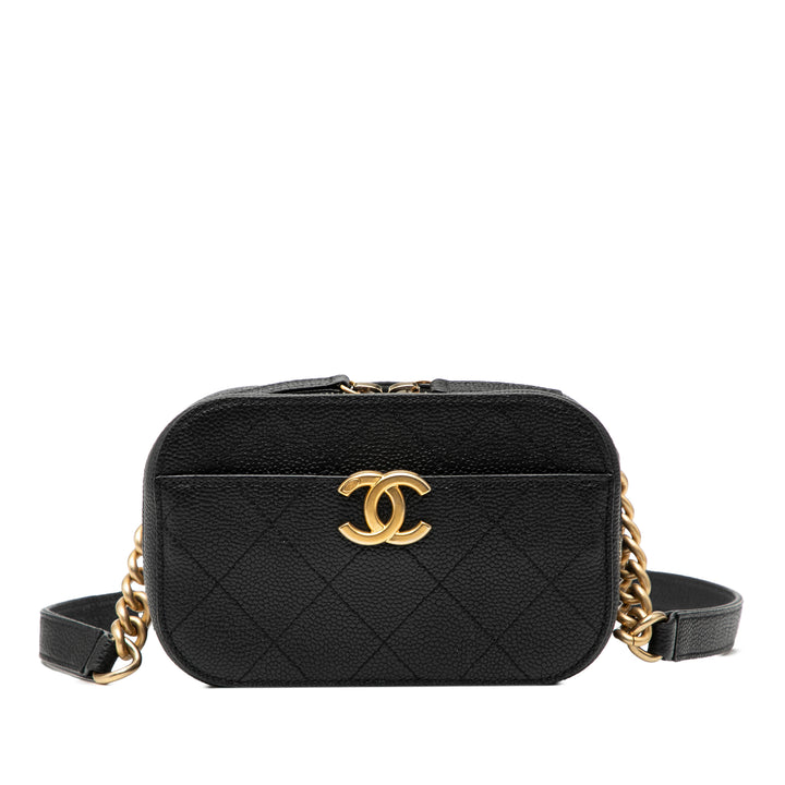 Chanel CC Surpiqué Caviar Chic Affinity Sac ceinture – GABY PARIS Authentique