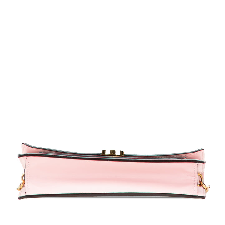 Flore Wallet on Chain Monogram Marron