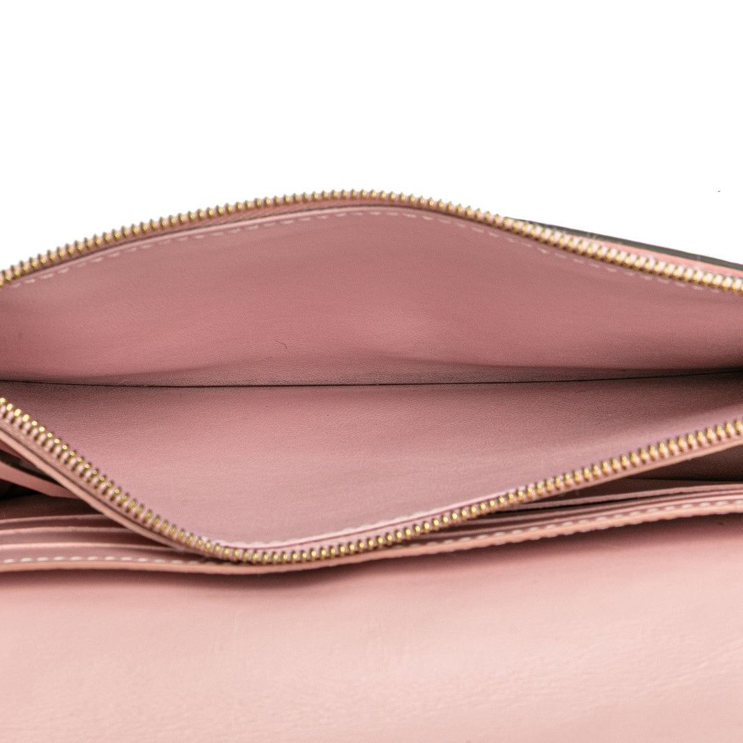 Flore Wallet on Chain Monogram Marron