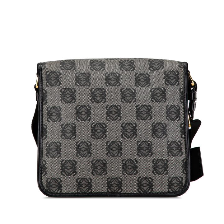 Anagram Canvas Crossbody Gray - Gaby Paris