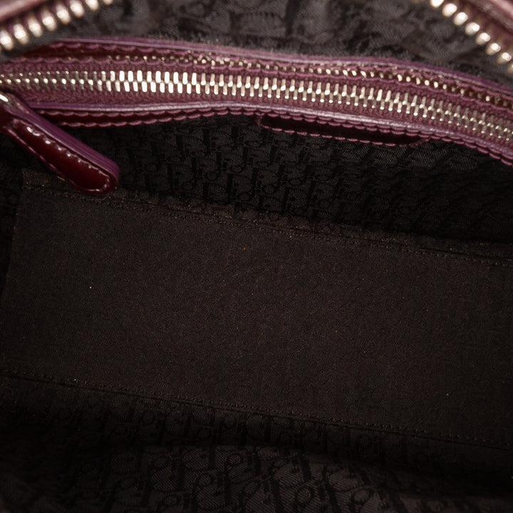 Dior Medium Cuir verni Cannage Lady Dior Rouge – GABY PARIS Authentique