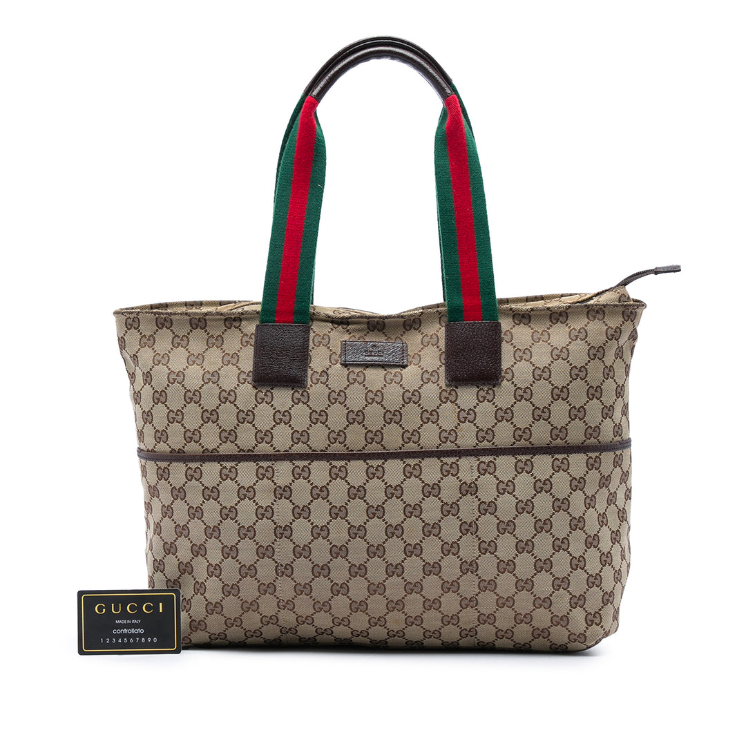 GG Web Cabas Beige