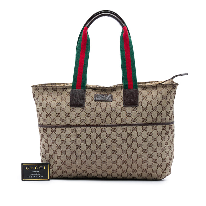 GG Web Cabas Beige