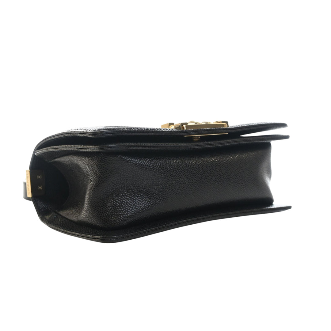 Chanel Small Chevron Caviar Boy à rabat