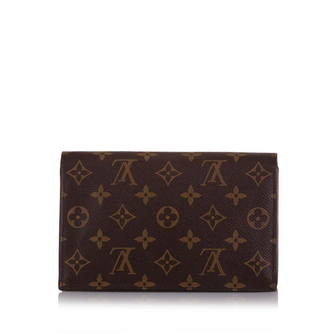 Monogram Flore Wallet On Chain Brown - Gaby Paris