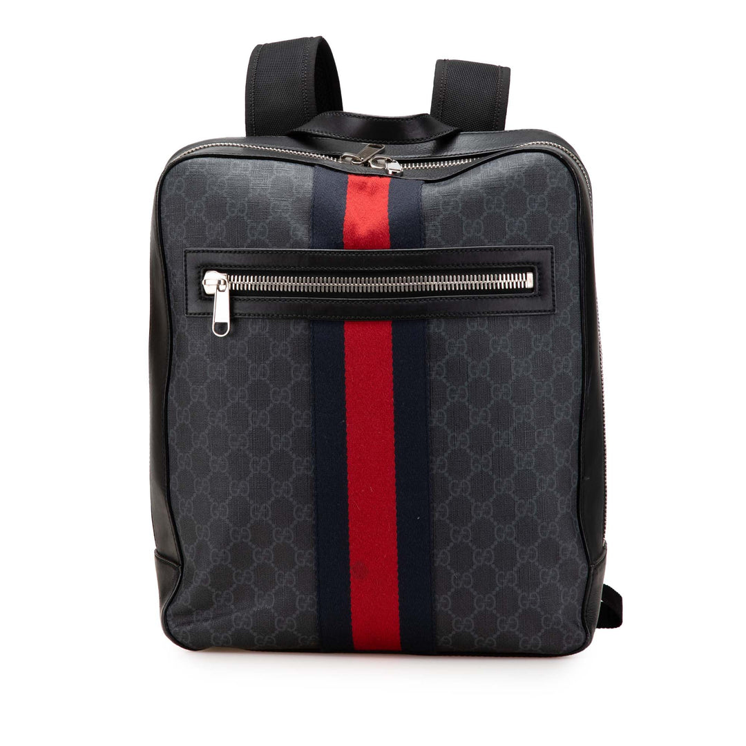 GG Supreme Web Backpack Black - Gaby Paris