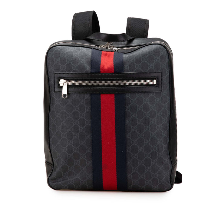 GG Supreme Web Backpack Black - Gaby Paris