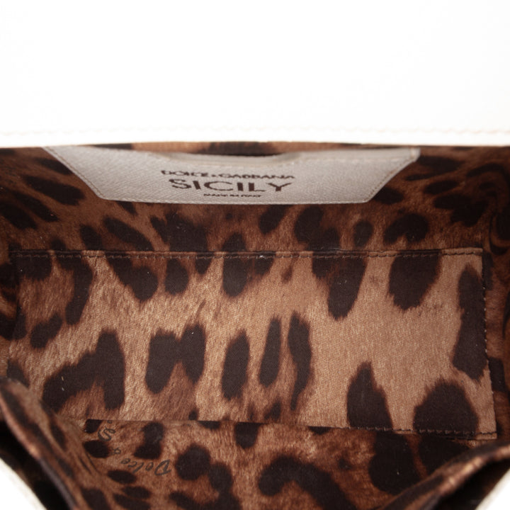Dolce & Gabbana Small Dauphine Graffiti Printed Cuir Miss Sicily Sac Multi