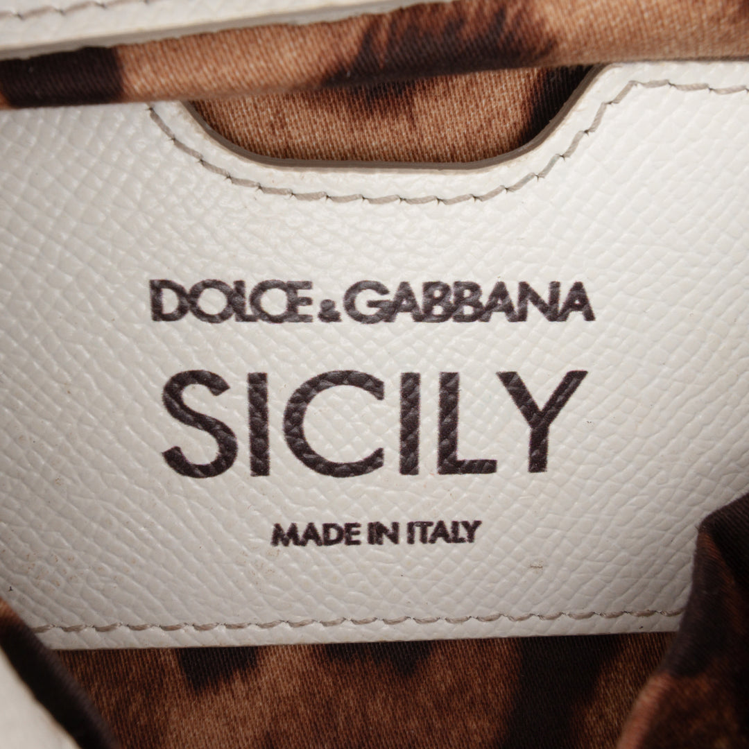 Dolce & Gabbana Small Dauphine Graffiti Printed Cuir Miss Sicily Sac Multi