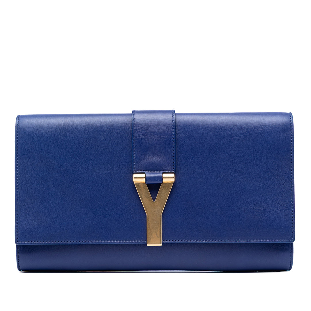 Saint Laurent Chyc Ligne Pochette Bleu – vue principale – GABY PARIS