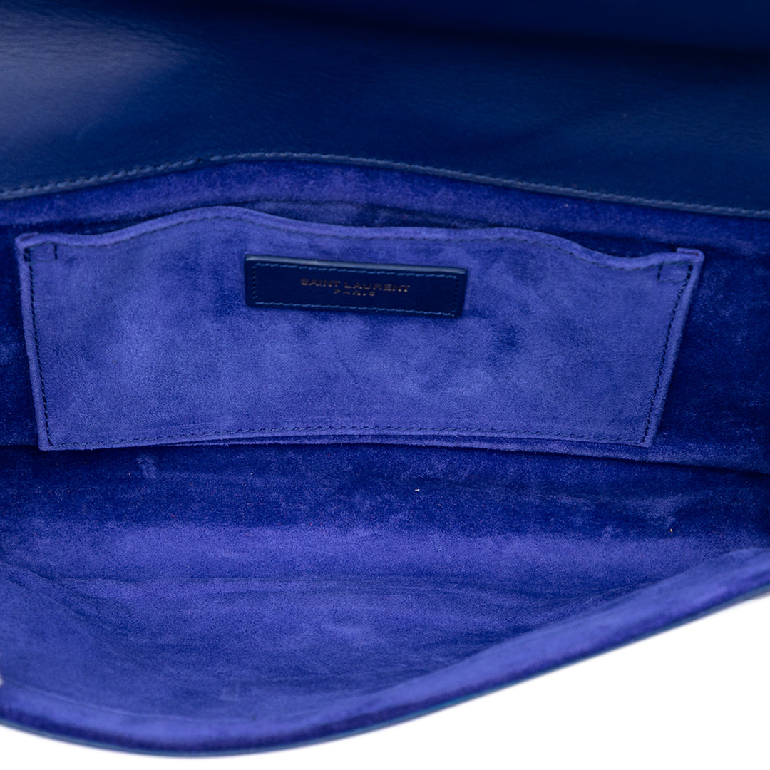 Saint Laurent Chyc Ligne Pochette Bleu – vue 4 – GABY PARIS