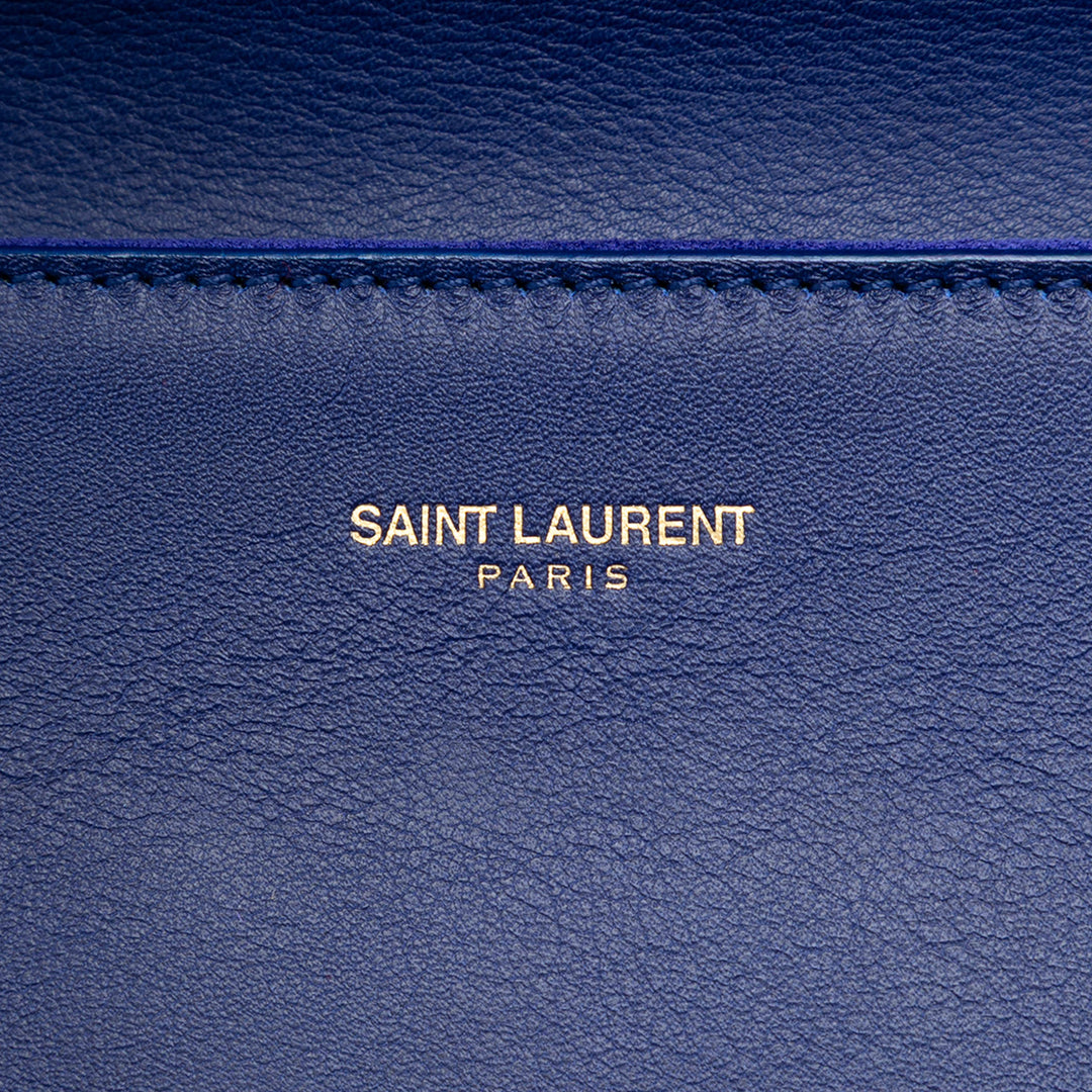 Saint Laurent Chyc Ligne Pochette Bleu – vue 5 – GABY PARIS