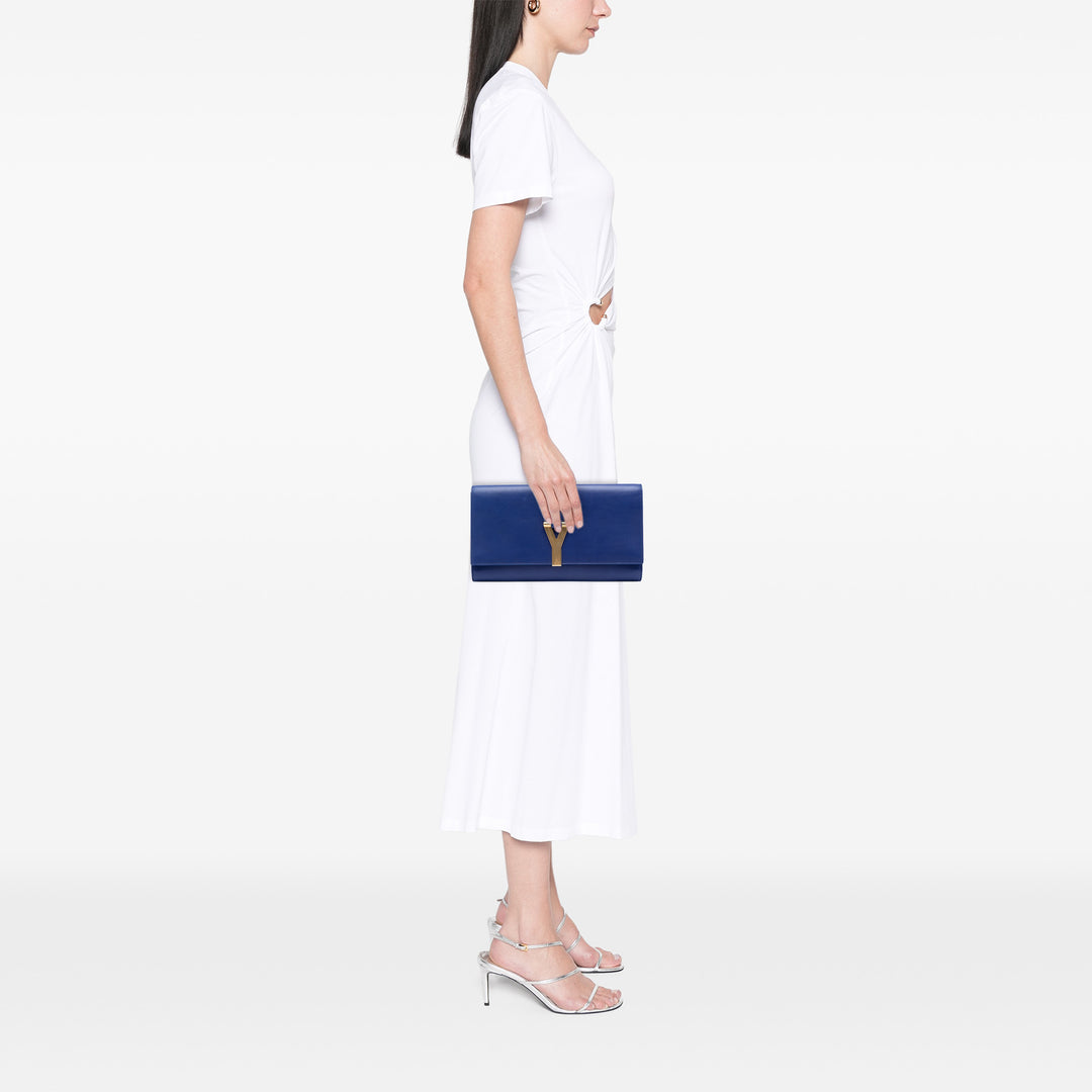 Saint Laurent Chyc Ligne Pochette Bleu – vue 6 – GABY PARIS