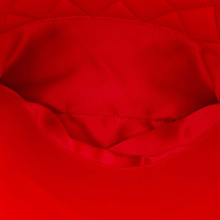 Quilted Lambskin 7 Tote Red - Gaby Paris