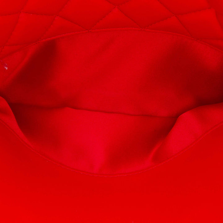Quilted Lambskin 7 Tote Red - Gaby Paris