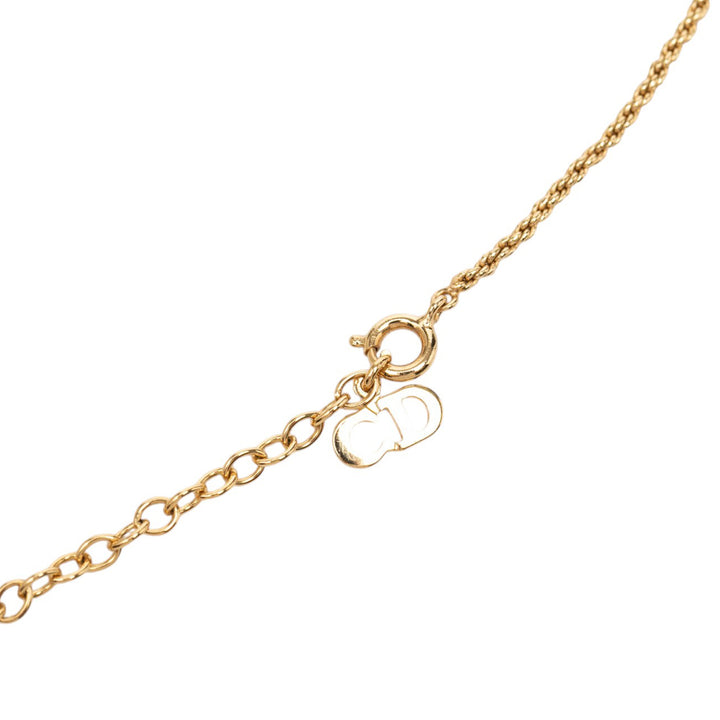 plaqué CD Logo Pendant Collier Doré