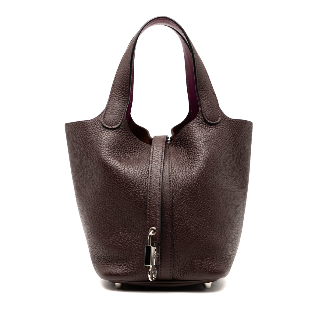 Hermès Clemence and Swift Picotin Lock 18 Eclat Rouge – GABY PARIS Authentique