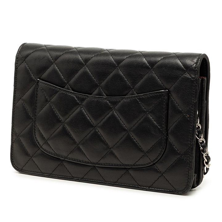 Chanel CC Matelassé Wallet on Chain Cuir d'agneau