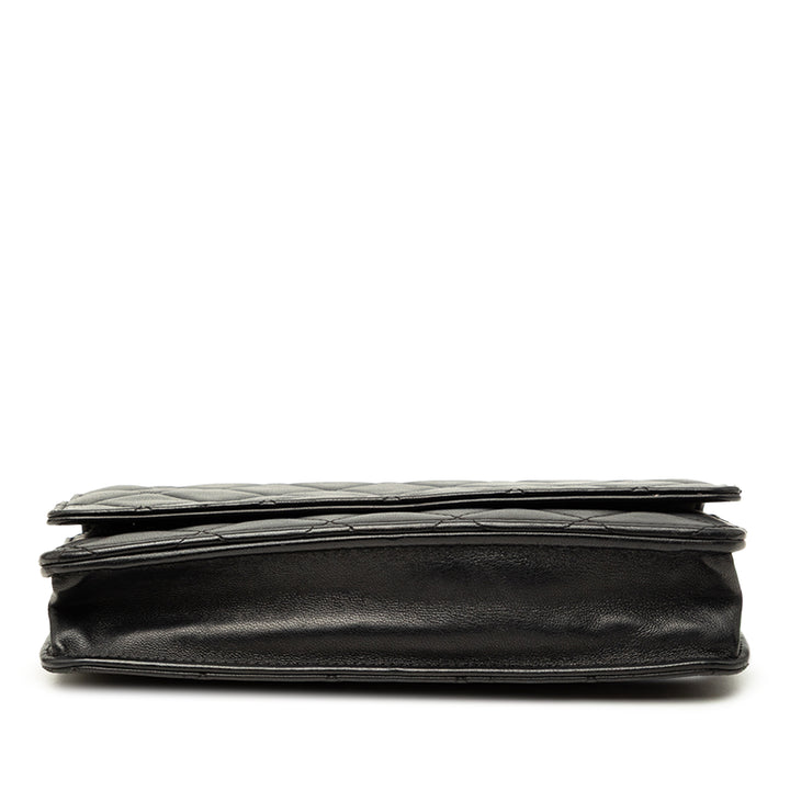 Chanel CC Matelassé Wallet on Chain Cuir d'agneau