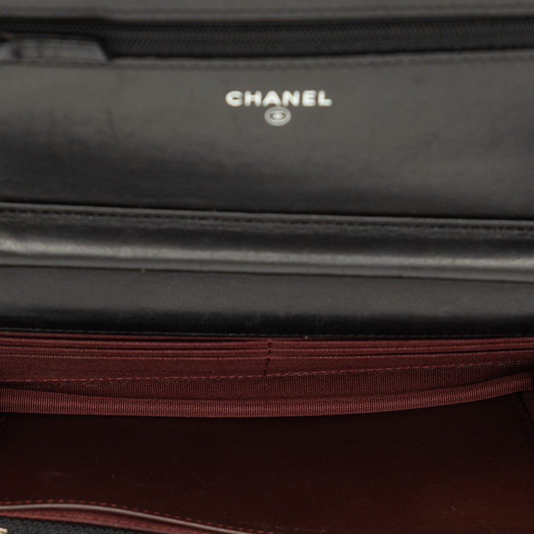 Chanel CC Matelassé Wallet on Chain Cuir d'agneau