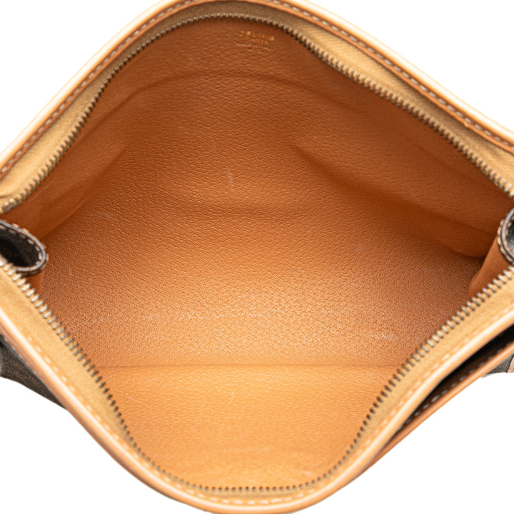 Macadam Coated Canvas Clutch Brown - Gaby Paris