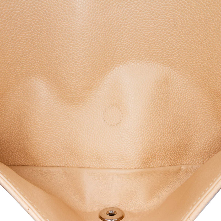 Jumbo Classic Caviar Double Flap Brown - Gaby Paris