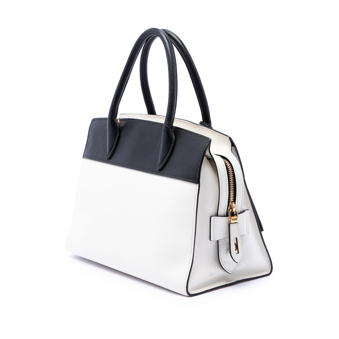 Bicolore et City Veau Esplanade Sac Saffiano Noir