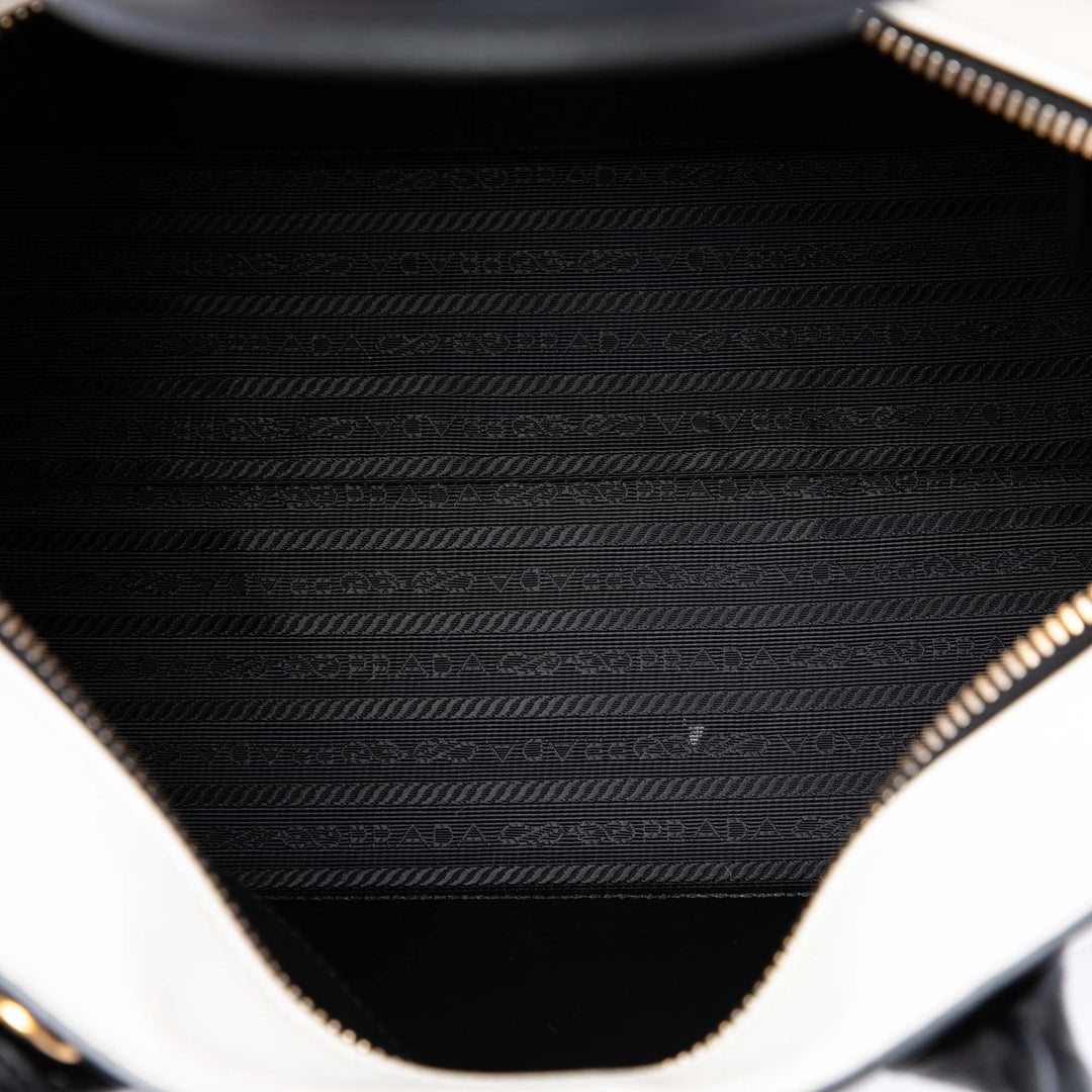 Bicolore et City Veau Esplanade Sac Saffiano Noir