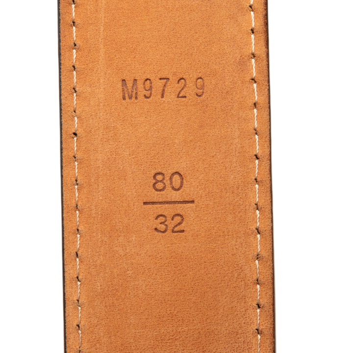 Ceinture Ceinture Damier Ébène Marron