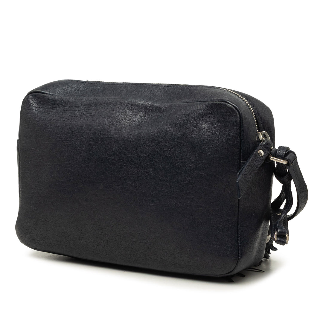 Lou Sac caméra Petit Cuir d'agneau Noir