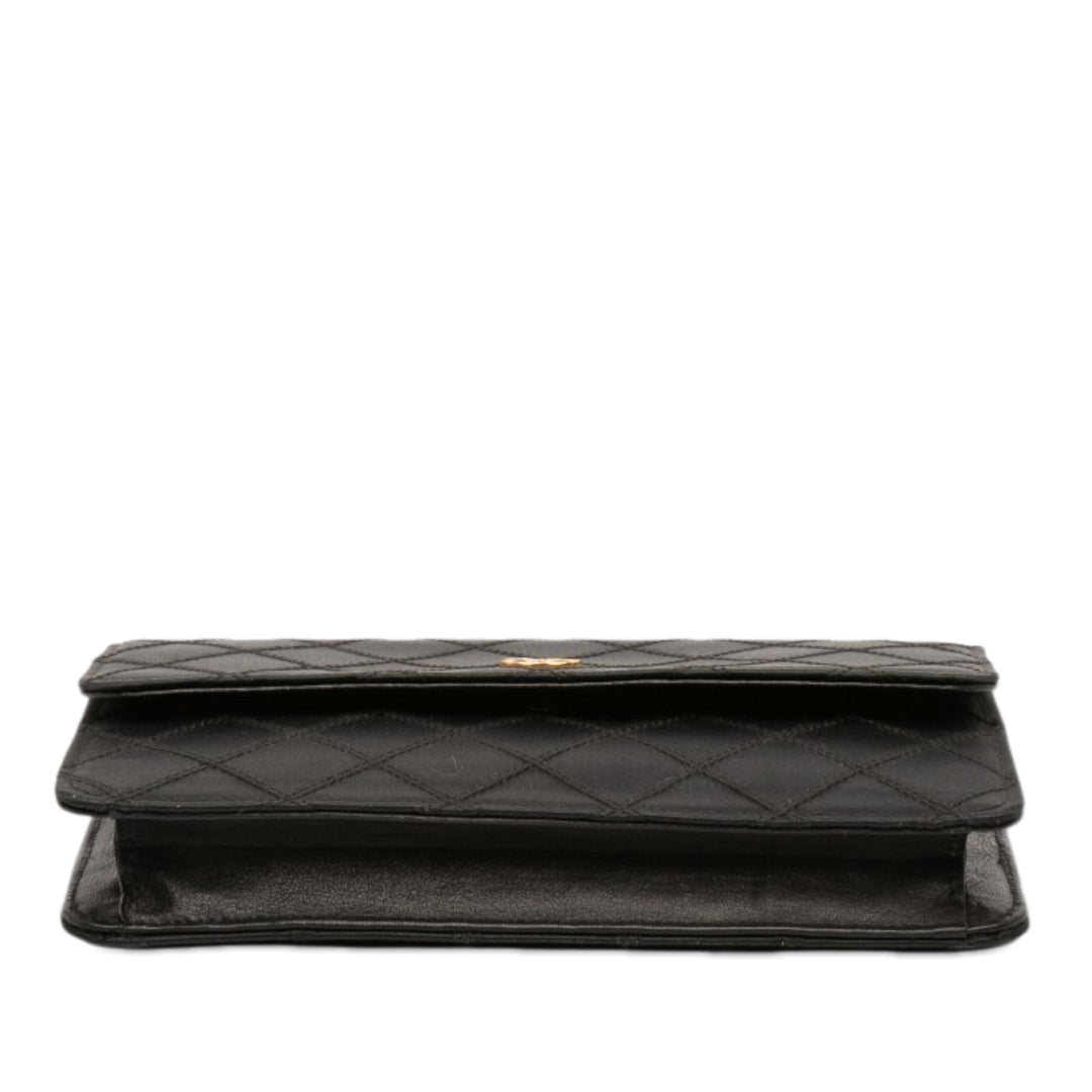 Chanel CC Satin Diamond Stitch Pochette