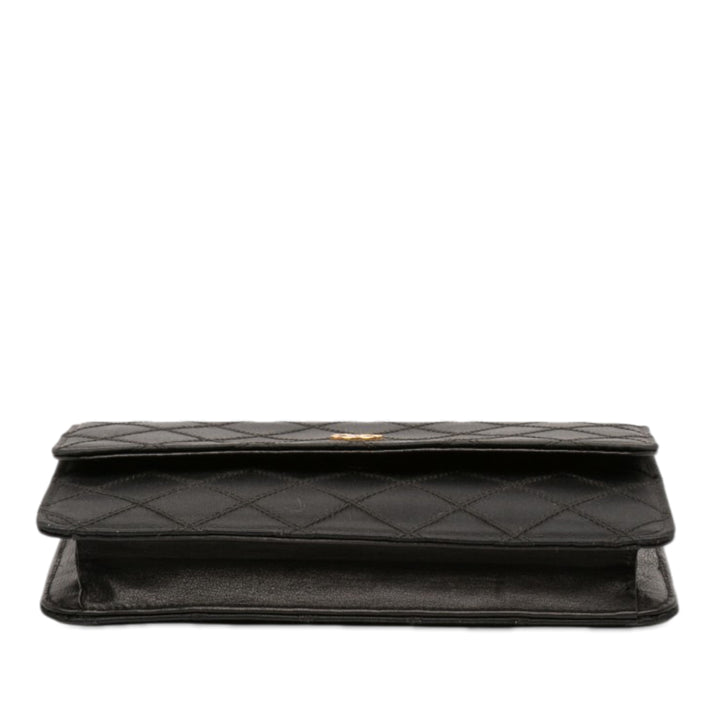 Chanel CC Satin Diamond Stitch Pochette