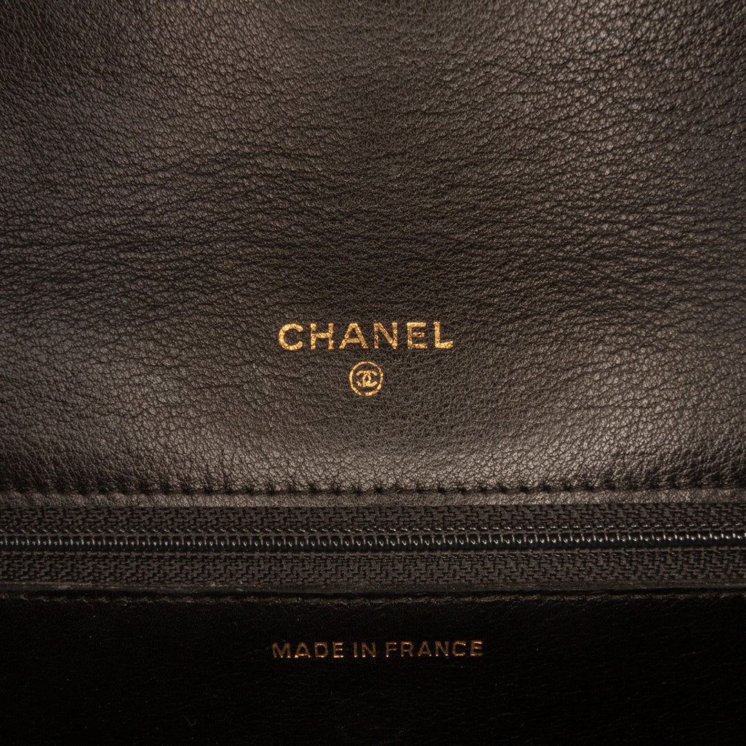 Chanel CC Satin Diamond Stitch Pochette