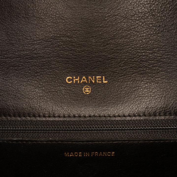 Chanel CC Satin Diamond Stitch Pochette