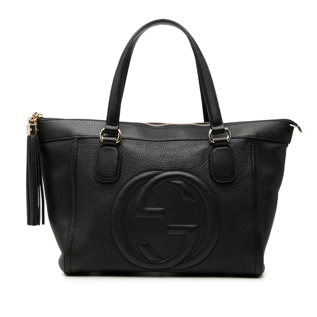 Gucci Soho Working Cabas Petit Noir – vue principale – GABY PARIS