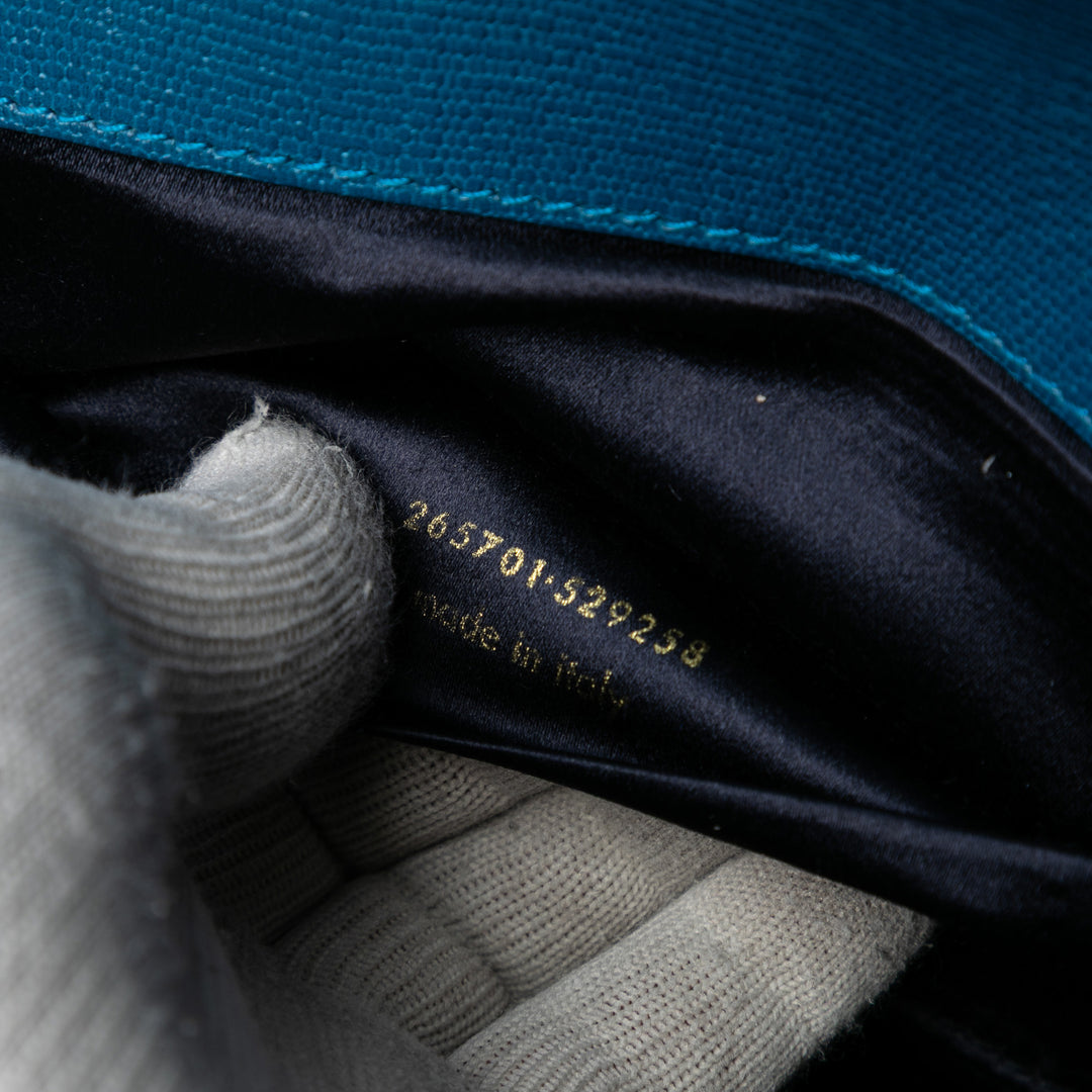 Saint Laurent Textured Cuir Chyc Ligne Pochette