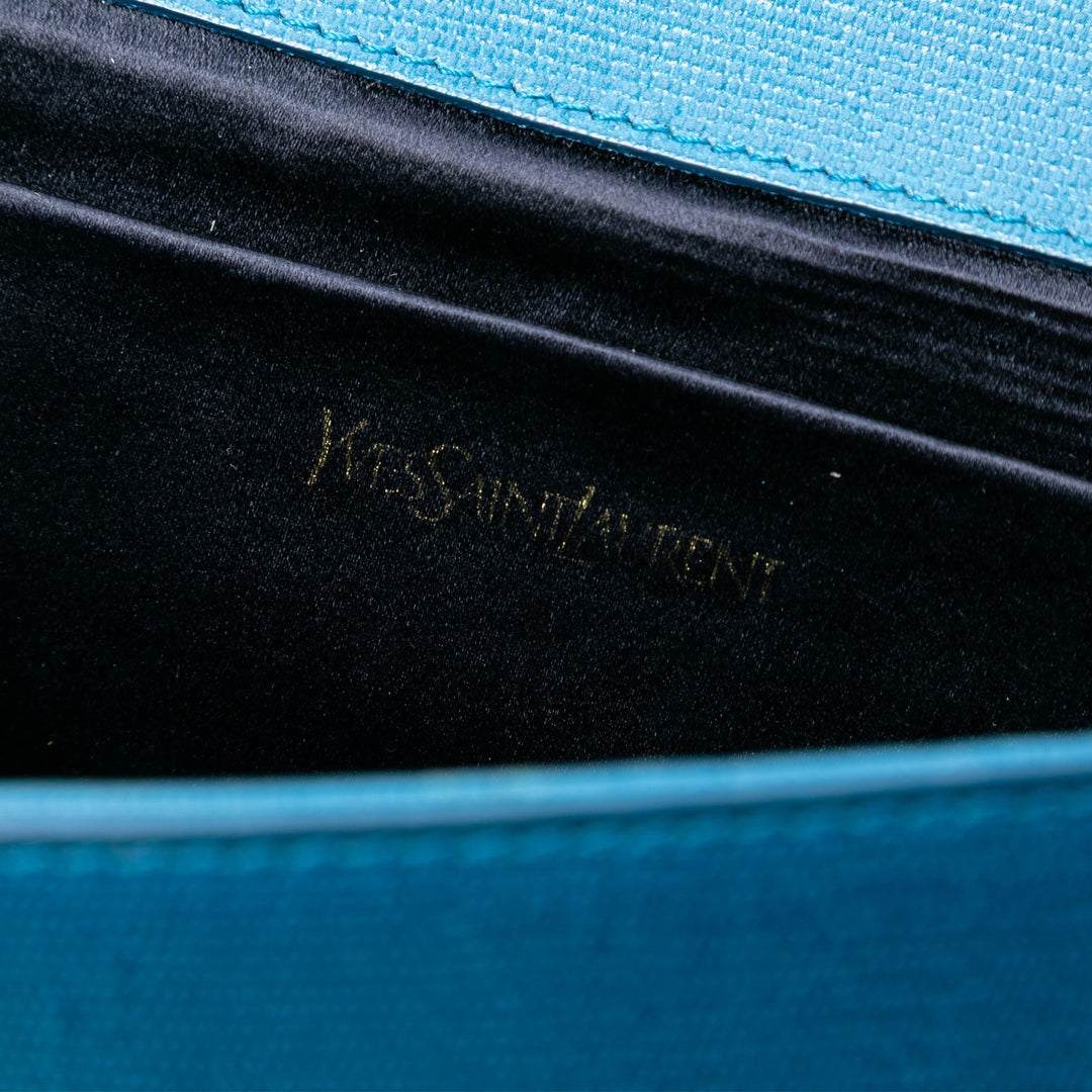 Saint Laurent Textured Cuir Chyc Ligne Pochette