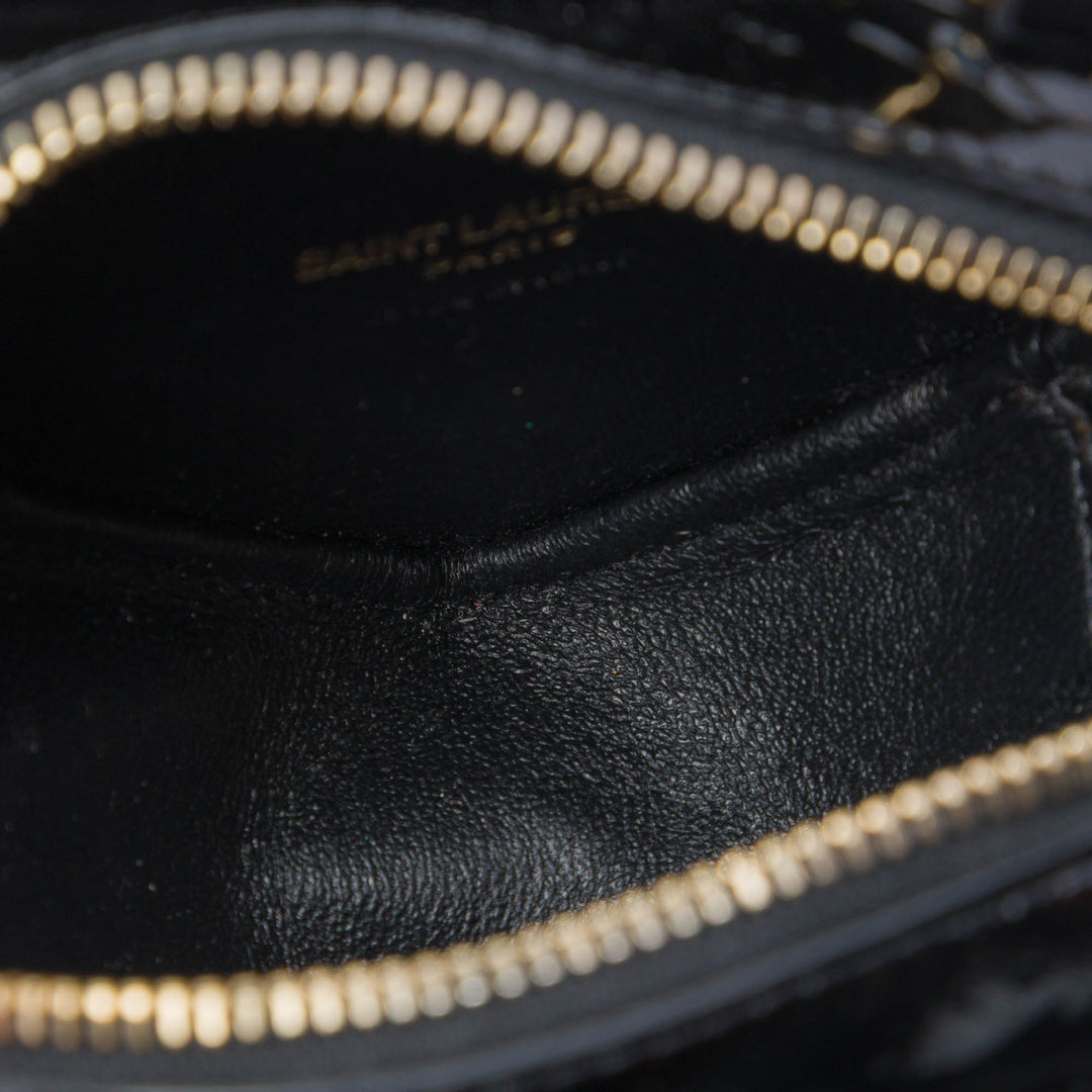Saint Laurent Love Heart Sac à chaîne Mini Monogram Noir – vue 4 – GABY PARIS