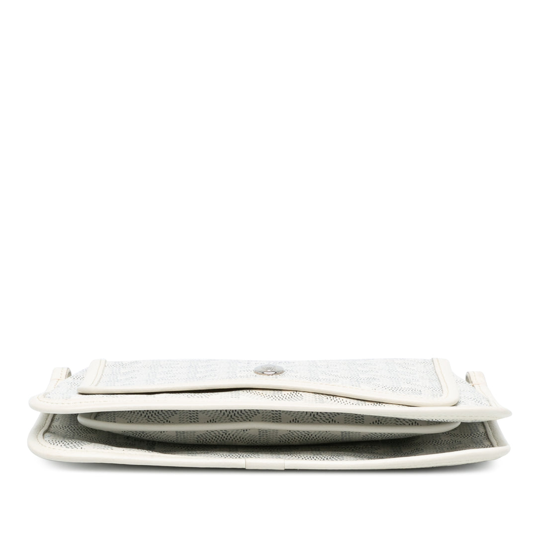 Goyardine Plumet Pocket Wallet White - Gaby Paris