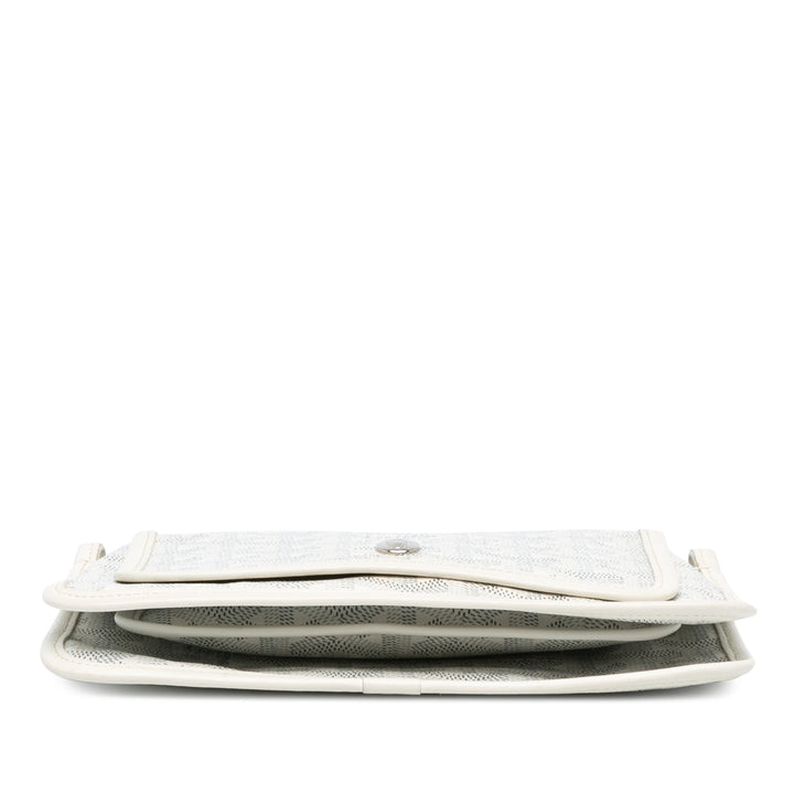 Goyardine Plumet Pocket Wallet White - Gaby Paris