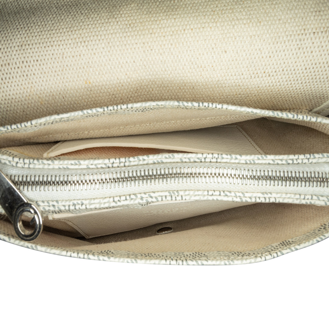 Goyardine Plumet Pocket Wallet White - Gaby Paris