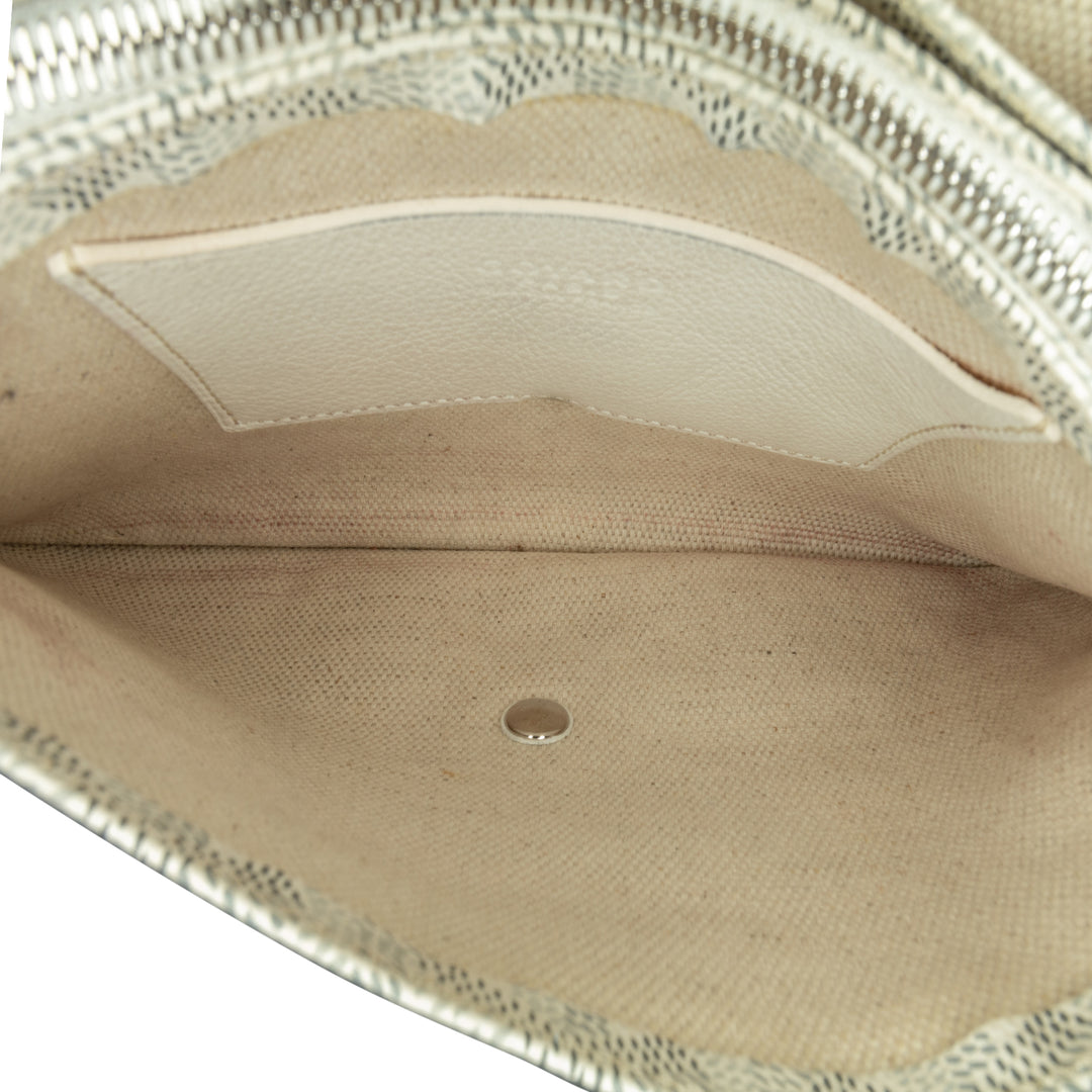 Goyardine Plumet Pocket Wallet White - Gaby Paris